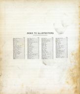 Index to Illustrations, Parke County 1908